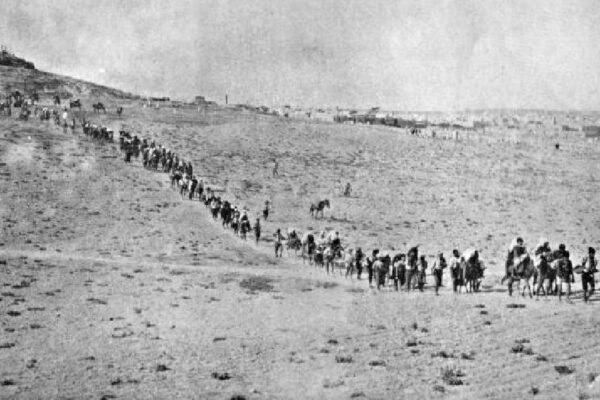 The death march during the Armenian Genocide