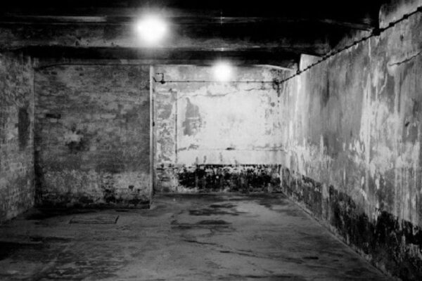 A gas chamber in Auschwitz