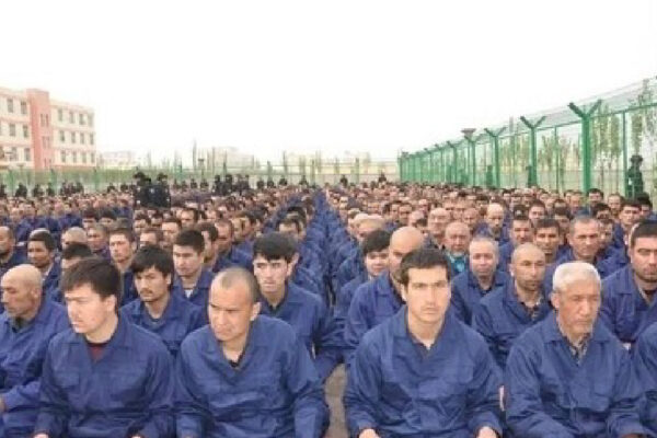 A “re-education camp” in Xinjiang, China